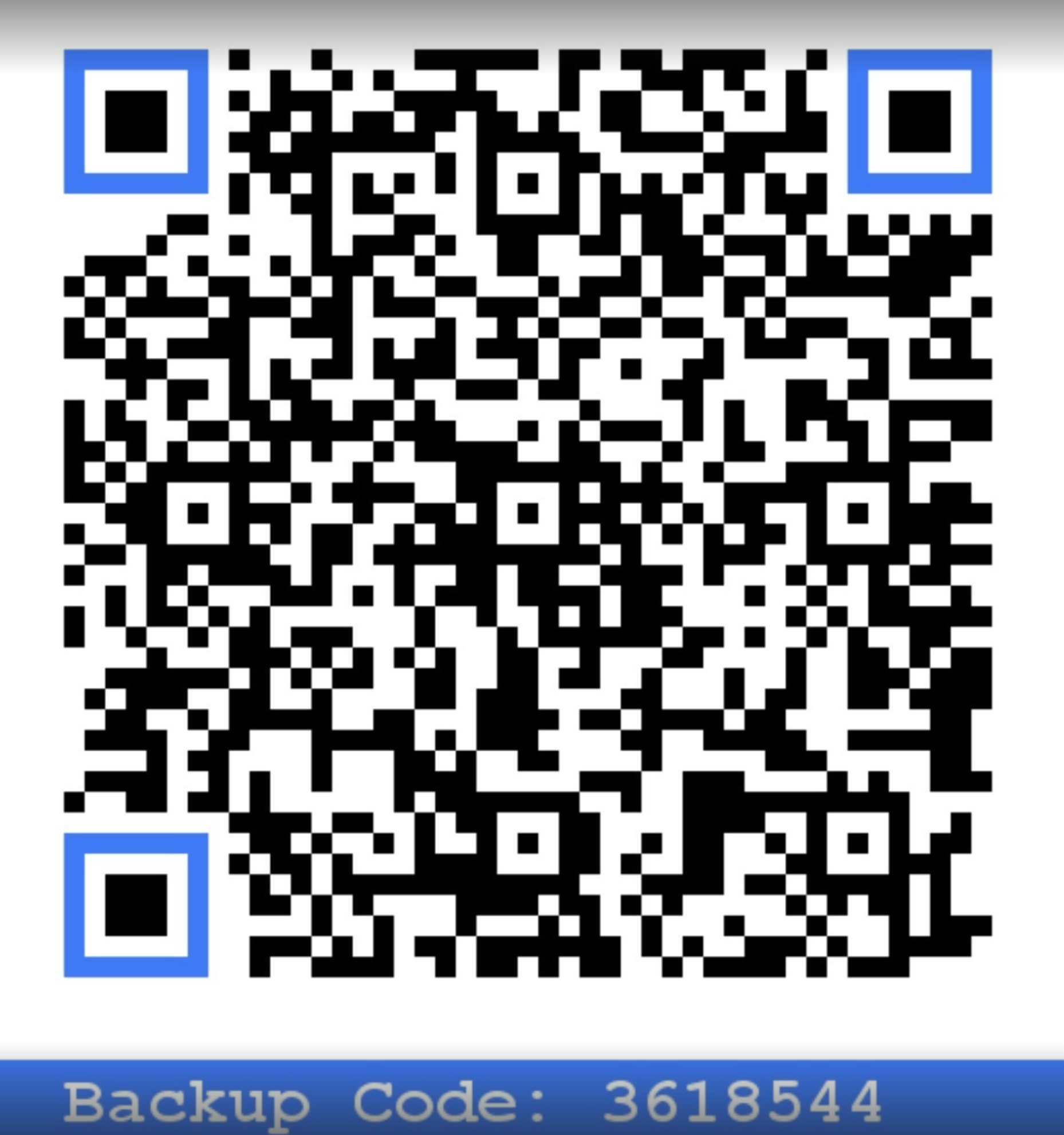 QR code to access the building